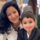 Narkis Olan and her young son, in a photo shared on Facebook earlier this month.